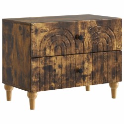 Cabinet de chevet avec tiroir Chêne fumé 62 x 34,5 x 48 cm 615741615741