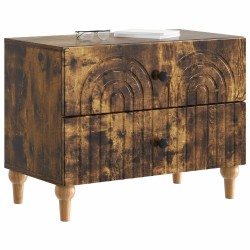 Cabinet de chevet avec tiroir Chêne fumé 62 x 34,5 x 48 cm 615741615741