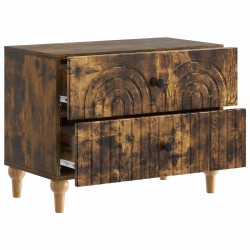 Cabinet de chevet avec tiroir Chêne fumé 62 x 34,5 x 48 cm 615741615741