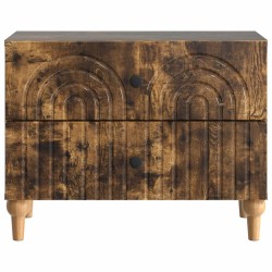 Cabinet de chevet avec tiroir Chêne fumé 62 x 34,5 x 48 cm 615741615741
