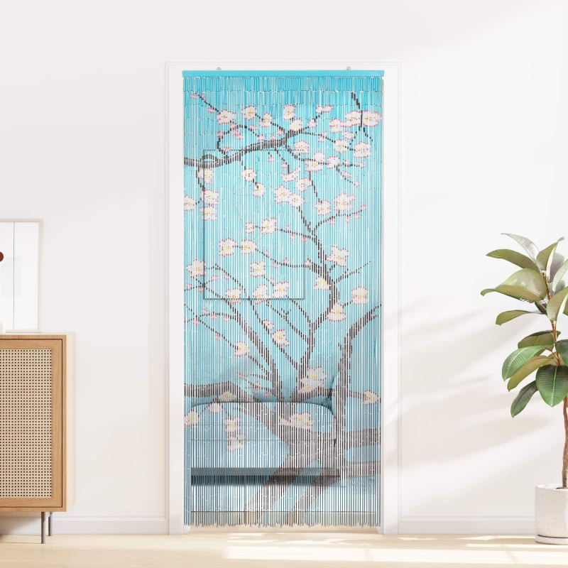 Rideau de porte anti-insectes multicolore 200 x 90 cm Bambou 615743615743