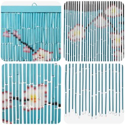 Rideau de porte anti-insectes multicolore 200 x 90 cm Bambou 615743615743