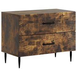 Cabinet de chevet avec tiroir Chêne fumé 62 x 34,5 x 47,5 cm 615744615744