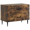 Cabinet de chevet avec tiroir Chêne fumé 62 x 34,5 x 47,5 cm 615744615744