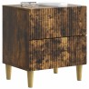 Cabinet de chevet avec tiroir Chêne fumé 62 x 34,5 x 47,5 cm 615744615744
