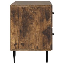 Cabinet de chevet avec tiroir Chêne fumé 62 x 34,5 x 47,5 cm 615744615744