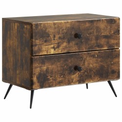 Cabinet de chevet avec tiroir Chêne fumé 62 x 34,5 x 47,5 cm 615745615745