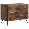 Cabinet de chevet avec tiroir Chêne fumé 62 x 34,5 x 47,5 cm 615745615745