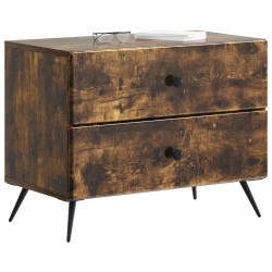Cabinet de chevet avec tiroir Chêne fumé 62 x 34,5 x 47,5 cm 615745615745