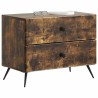 Cabinet de chevet avec tiroir Chêne fumé 62 x 34,5 x 47,5 cm 615745615745