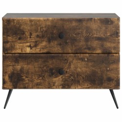 Cabinet de chevet avec tiroir Chêne fumé 62 x 34,5 x 47,5 cm 615745615745
