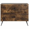 Cabinet de chevet avec tiroir Chêne fumé 62 x 34,5 x 47,5 cm 615745615745