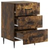 Cabinet de chevet avec tiroir Chêne fumé 43 x 41 x 66,5 cm 615746615746
