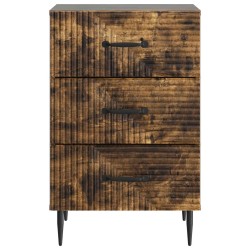 Cabinet de chevet avec tiroir Chêne fumé 43 x 41 x 66,5 cm 615746615746