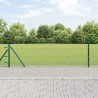 Clôture hexagonale avec base en béton 10 x 0,4 m Vert Maille 615747615747