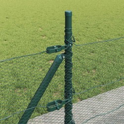 Clôture hexagonale avec base en béton 10 x 0,4 m Vert Maille 615747615747