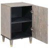 Cabinet de salle de bain avec stockage Gris 38 x 33 x 58 cm 615753615753