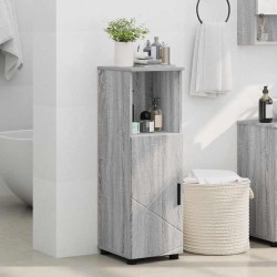 Cabinet de salle de bain avec porte Gris Sonoma 30 x 35 x 95 cm 615754615754