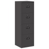 Cabinet de Dossier Noir 45,5 x 42 x 139 cm Acier Laminé à Froid 615756615756
