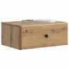 Cabinet de chevet mural Chêne artisanal 49 x 34,5 x 20 cm 615758615758