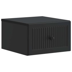 Cabinet de chevet mural avec tiroir Noir 33 x 34,5 x 20 cm 615759615759
