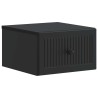 Cabinet de chevet mural avec tiroir Noir 33 x 34,5 x 20 cm 615759615759