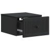 Cabinet de chevet mural avec tiroir Noir 33 x 34,5 x 20 cm 615759615759