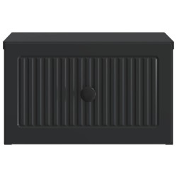 Cabinet de chevet mural avec tiroir Noir 33 x 34,5 x 20 cm 615759615759