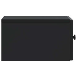 Cabinet de chevet mural avec tiroir Noir 33 x 34,5 x 20 cm 615759615759