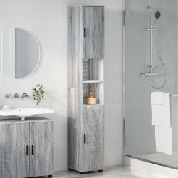 Cabinet de salle de bain Gris Sonoma 30 x 35 x 192 cm 615760615760