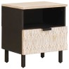 Cabinet de chevet avec tiroir 2 pcs Blanc 40 x 33 x 46 cm 615766615766