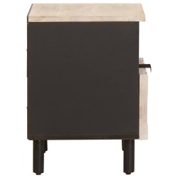 Cabinet de chevet avec tiroir 2 pcs Blanc 40 x 33 x 46 cm 615766615766