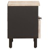 Cabinet de chevet avec tiroir 2 pcs Blanc 40 x 33 x 46 cm 615766615766