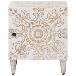 Cabinet de chevet 2 pcs Blanc 40 x 33,5 x 46 cm 615767615767