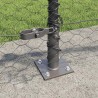 Clôture hexagonale avec base en béton 50 x 0,6 m Gris Maille 615771615771