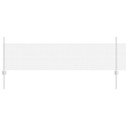 Clôture hexagonale avec poteau 10 x 0,5 m Acier galvanisé 615775615775