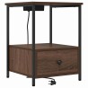 Cabinet de chevet Chêne brun 42 x 41 x 56 cm Bois d'ingénierie 615777615777
