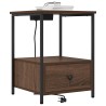 Cabinet de chevet Chêne brun 42 x 41 x 56 cm Bois d'ingénierie 615777615777
