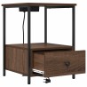 Cabinet de chevet Chêne brun 42 x 41 x 56 cm Bois d'ingénierie 615777615777