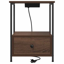Cabinet de chevet Chêne brun 42 x 41 x 56 cm Bois d'ingénierie 615777615777