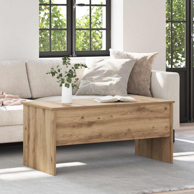 Table basse Chêne artisanal 102 x 50,5 x 46,5 cm 615782615782