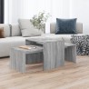 Ensemble table basse Sonoma gris 100x48x40 cm Bois d'ingénierie 615786615786