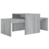 Ensemble table basse Sonoma gris 100x48x40 cm Bois d'ingénierie 615786615786