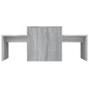 Ensemble table basse Sonoma gris 100x48x40 cm Bois d'ingénierie 615786615786