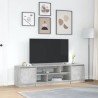 Meuble TV gris béton 188,5x41x50 cm bois d'ingénierie 615793615793