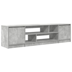 Meuble TV gris béton 188,5x41x50 cm bois d'ingénierie 615793615793