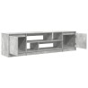 Meuble TV gris béton 188,5x41x50 cm bois d'ingénierie 615793615793