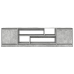 Meuble TV gris béton 188,5x41x50 cm bois d'ingénierie 615793615793