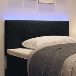 Tête de lit LED avec bandes LED Noir 100 cm tissu 615797615797