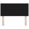 Tête de lit LED avec bandes LED Noir 100 cm tissu 615797615797